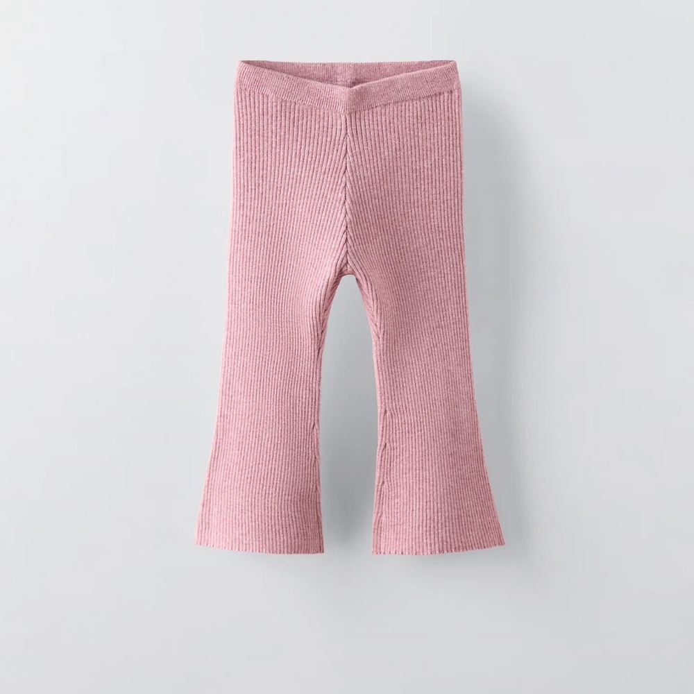 Zara Girls Flared Knit Leggings